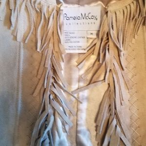 Pamela McCoy fringe suede jacket boutique med